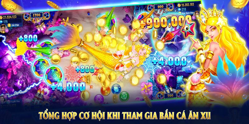 Tổng hợp cơ hội khi tham gia bắn cá ăn xu tại cổng game 789Win